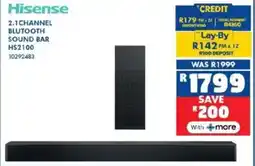 Russells Hisense 2.1 channel blutooth sound bar offer
