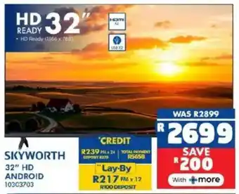 Russells SKYWORTH 32" HD Android offer