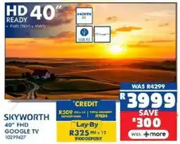 Russells SKYWORTH 40" FHD Google TV offer