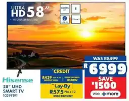 Russells Hisense 58" UHD Smart TV offer