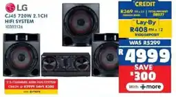 Russells LG Cj45 720w 2.1ch hifi system offer