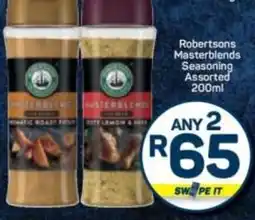 Pick n Pay Robertsons Masterblends Seasoning Assorted offer