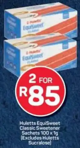 Pick n Pay Huletts EquiSweet Classic Sweetener Sachets offer