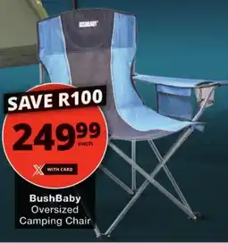 Checkers BushBaby Oversized Camping Chair offer
