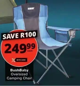Checkers BushBaby Oversized Camping Chair offer