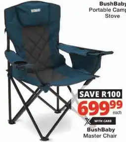 Checkers BushBaby Master Chair offer