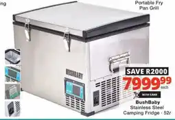 Checkers BushBaby Stainless Steel Camping Fridge offer