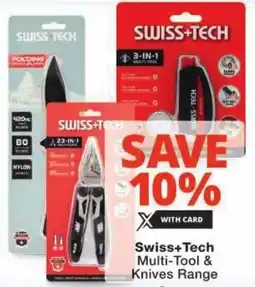 Checkers Swiss+Tech Multi-Tool & Knives Range offer
