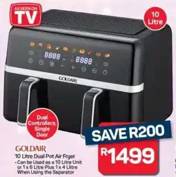 Pick n Pay Hypermarket GOLDAIR Dual Pot Air Fryer offer