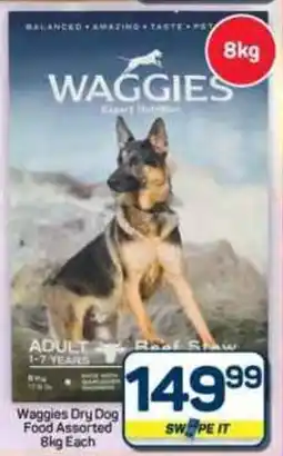 Pick n Pay Hypermarket Waggies Dry Dog Food Assorted offer