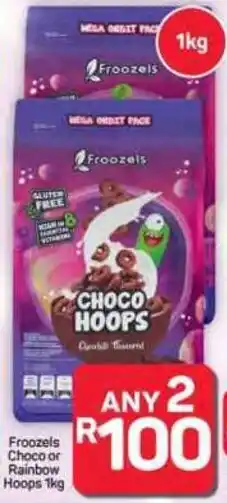 Pick n Pay Hypermarket Froozels Choco or Rainbow Hoops offer