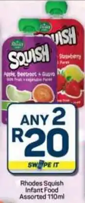 Pick n Pay Hypermarket Rhodes Squish Infant Food Assorted offer