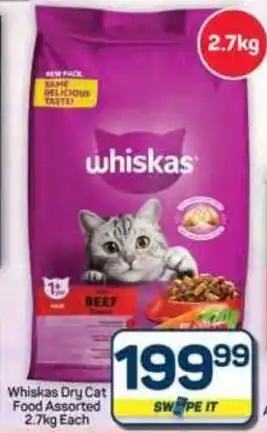 Pick n Pay Hypermarket Whiskas Dry Cat Food Assorted offer