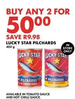 Woolworths LUCKY STAR PILCHARDS offer