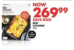 Woolworths Beef Lasagne offer