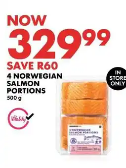 Woolworths 4 Norwegian Salmon Portions offer