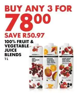 Woolworths 100% Fruit & Vegetable Juice Blends offer