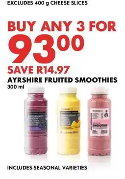 Woolworths Ayrshire Fruited Smoothies offer