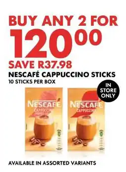 Woolworths Nescafé Cappuccino Sticks offer