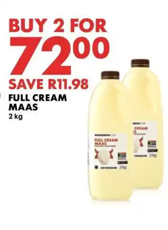 Woolworths Full Cream Maas offer