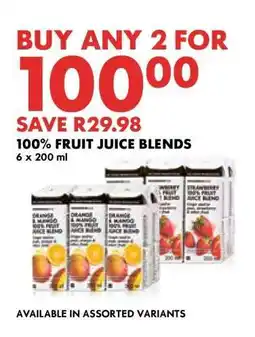 Woolworths 100% Fruit Juice Blends offer