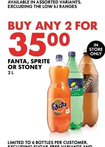 Woolworths Fanta Sprite or Stoney offer