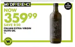 Woolworths Italian Extra Virgin Olive Oil offer