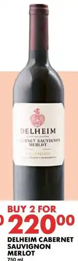 Woolworths Delheim Cabernet Sauvignon Merlot offer