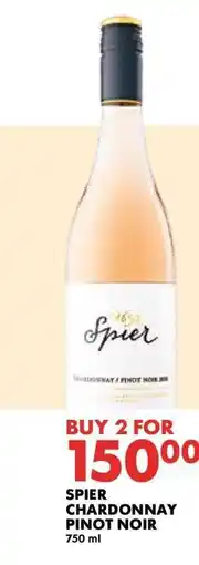 Woolworths Spier Chardonnay/Pinot Noir offer