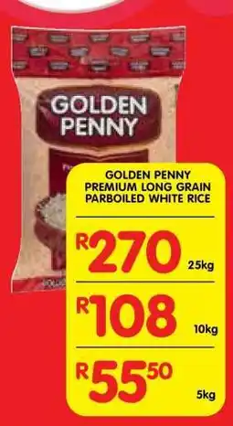 Shoprite GOLDEN PENNY PREMIUM LONG GRAIN PARBOILED WHITE RICE offer