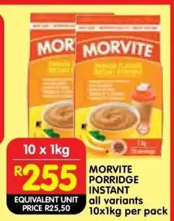 Shoprite MORVITE PORRIDGE INSTANT offer
