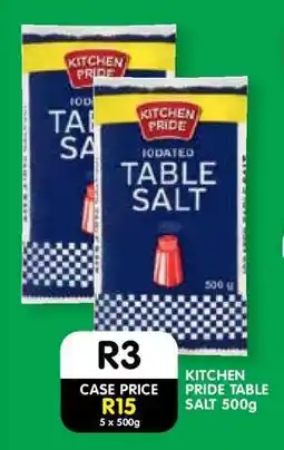 Shoprite KITCHEN PRIDE TABLE SALT 500g offer