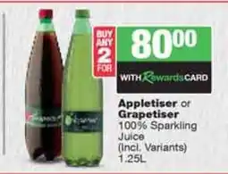 Spar Tops Appletiser or Grapetiser offer