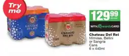Spar Tops Chateau Del Rei offer