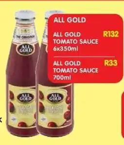 Shoprite ALL GOLD TOMATO SAUCE 6x350ml offer
