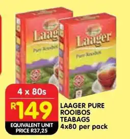 Shoprite Laager Pure Rooibos Teabags offer