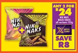 Shoprite NIK NAKS MAIZE SNACK offer