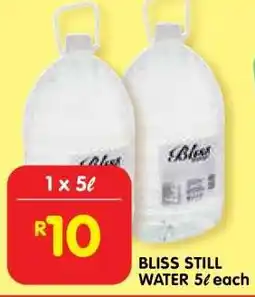 Shoprite BLISS STILL WATER 5ℓ offer