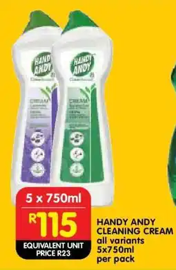 Shoprite HANDY ANDY CLEANING CREAM offer
