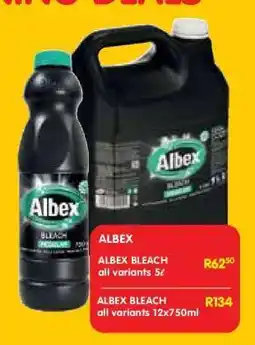 Shoprite ALBEX BLEACH all variants 5ℓ offer