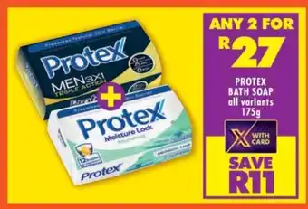 Shoprite PROTEX BATH SOAP all variants 175g offer