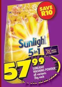 Shoprite SUNLIGHT WASHING POWDER offer
