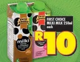 Shoprite FIRST CHOICE MILKI MILK 250ml offer