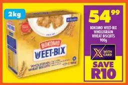 Shoprite Bokomo Weet-Bix Wholegrain Wheat Biscuits 900g offer
