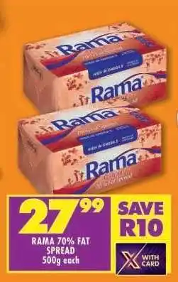Shoprite Rama 70% Fat Spread offer