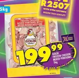 Shoprite GOLDI FROZEN CHICKEN MIXED PORTIONS 5kg offer