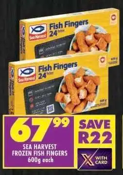Shoprite Sea Harvest Frozen Fish Fingers offer