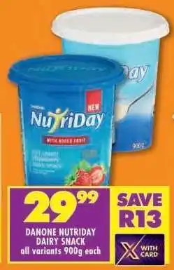 Shoprite DANONE NUTRIDAY DAIRY SNACK offer