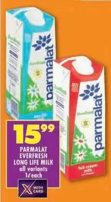 Shoprite PARMALAT EVERFRESH LONG LIFE MILK offer