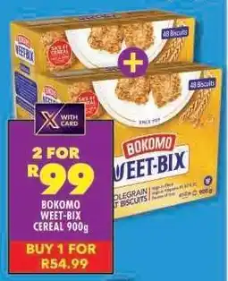 Shoprite Bokomo Weet Bix Cereal-900g offer